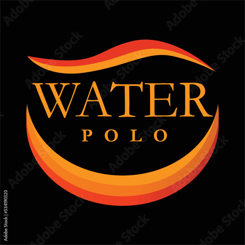 best happy water polo t shirt design vector