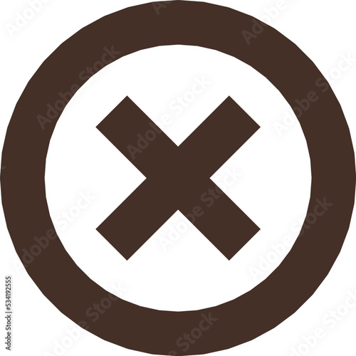 false modern line style icon