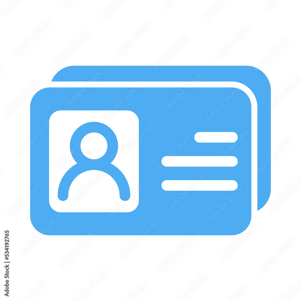 Driver license, id card and plastic card icon. Identification card, Badge vector illustration Driver license, id card and plastic card icon. Identification card, Badge vector illustration