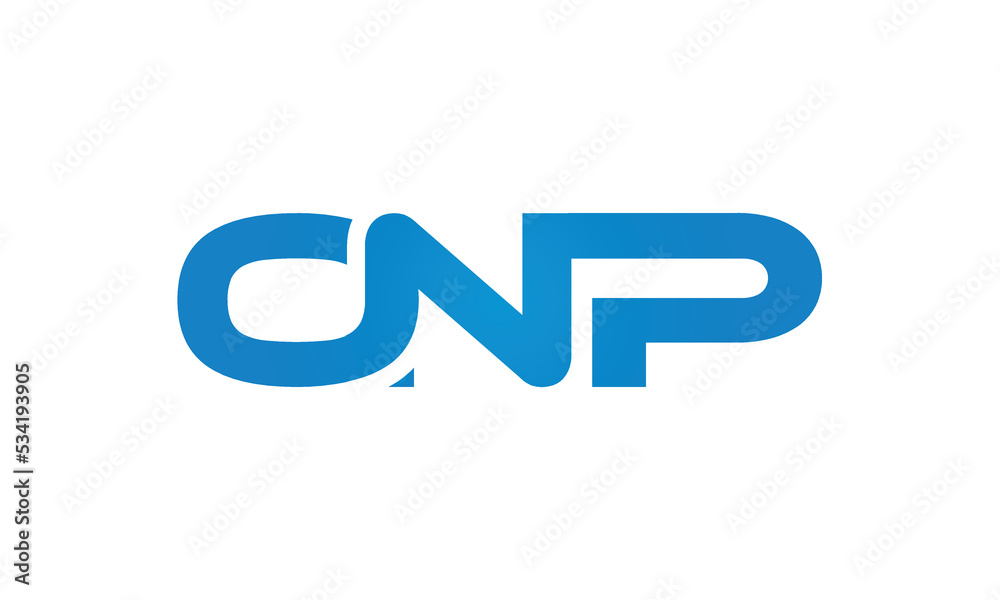 ONP monogram linked letters, creative typography logo icon ONP monogram linked letters, creative typography logo icon