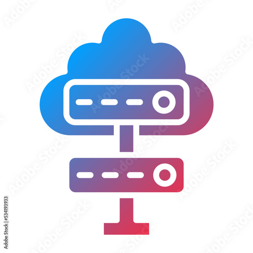 Cloud Server Icon Style
