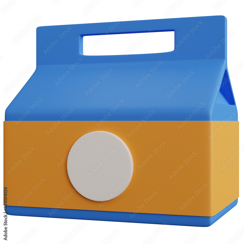 3d rendering food box isolated 3d rendering food box isolated