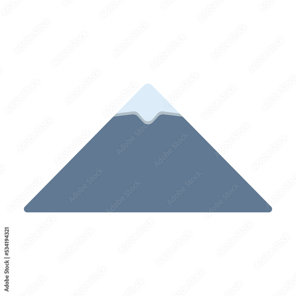 Vector graphic of fuji mountain. Japan icon illustration with flat design style. Suitable for content design asset Vector graphic of fuji mountain. Japan icon illustration with flat design style. Suitable for content design asset
