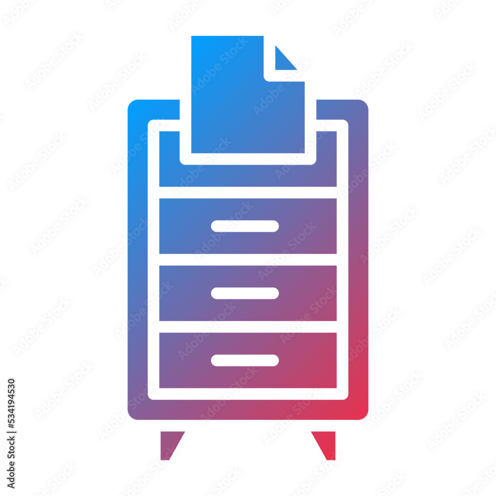 Filing Cabinet Icon Style Filing Cabinet Icon Style