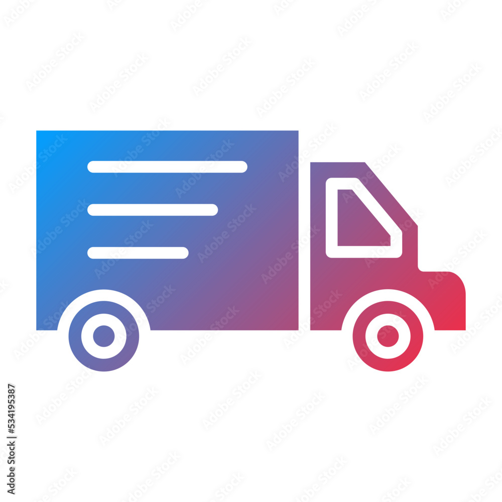 Delivery Truck Icon Style