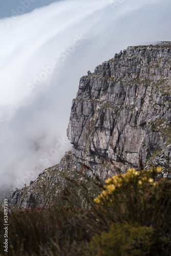 Table Mountain in the clouds