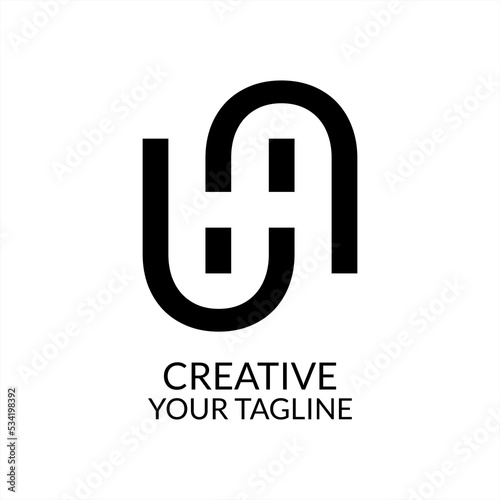 Elegant Letter U Monogram Logo Design, U logo, illustration like road shape. brand logo, company logo, business
