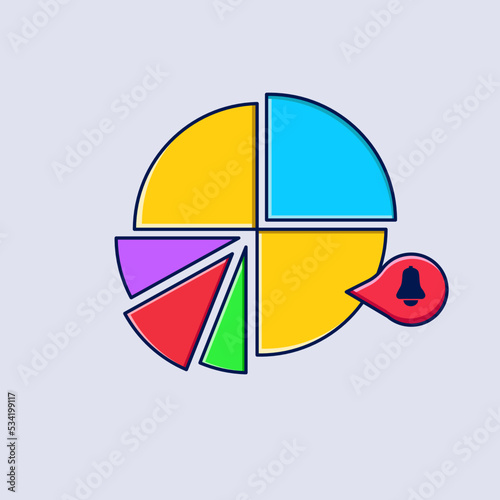 Free Download round chart vector illustration for icon business - GFXLoad