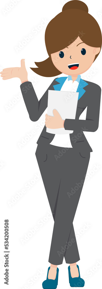 Salary Man Business Isolated Person People Cartoon Character Flat illustration Png #74