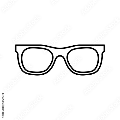 glasses icon vecktor color editable