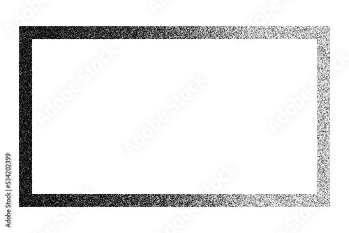 Black abstract frame isolated on white background. Design element with place for text. Texture in pop art style. Digitally generated image. Vector illustration, EPS 10.