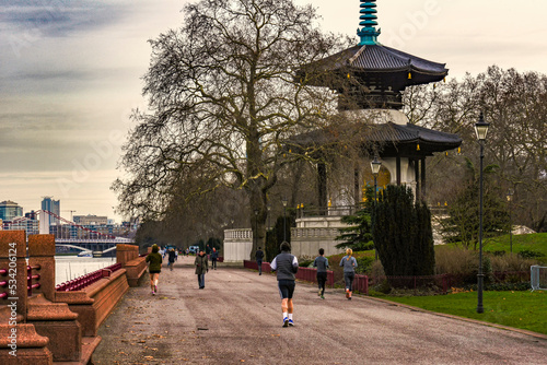 Battersea Park is a 200-acre green space at Battersea in the London Borough of Wandsworth in London. photo