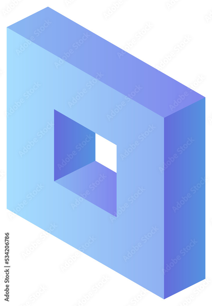 3D geometric shape, geometric design element. PNG with transparent background 3D geometric shape, geometric design element. PNG with transparent background