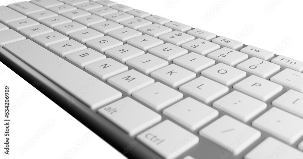 computer keyboard isolated on white computer keyboard isolated on white