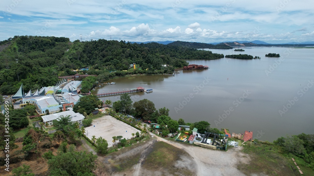 Taiping, Malaysia - September 24, 2022: The Bukit Merah Laketown Resort