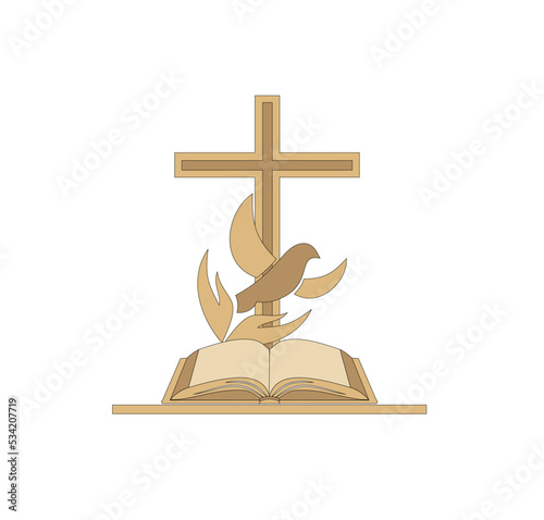 GOLD EMBROIDERY FOR LITURGICAL CLOTHES AND SACRED CEREMONIES. SACRED CATHOLIC SYMBOLS IN ANCIENT STYLE WITH GOLDEN DECORATIONS
