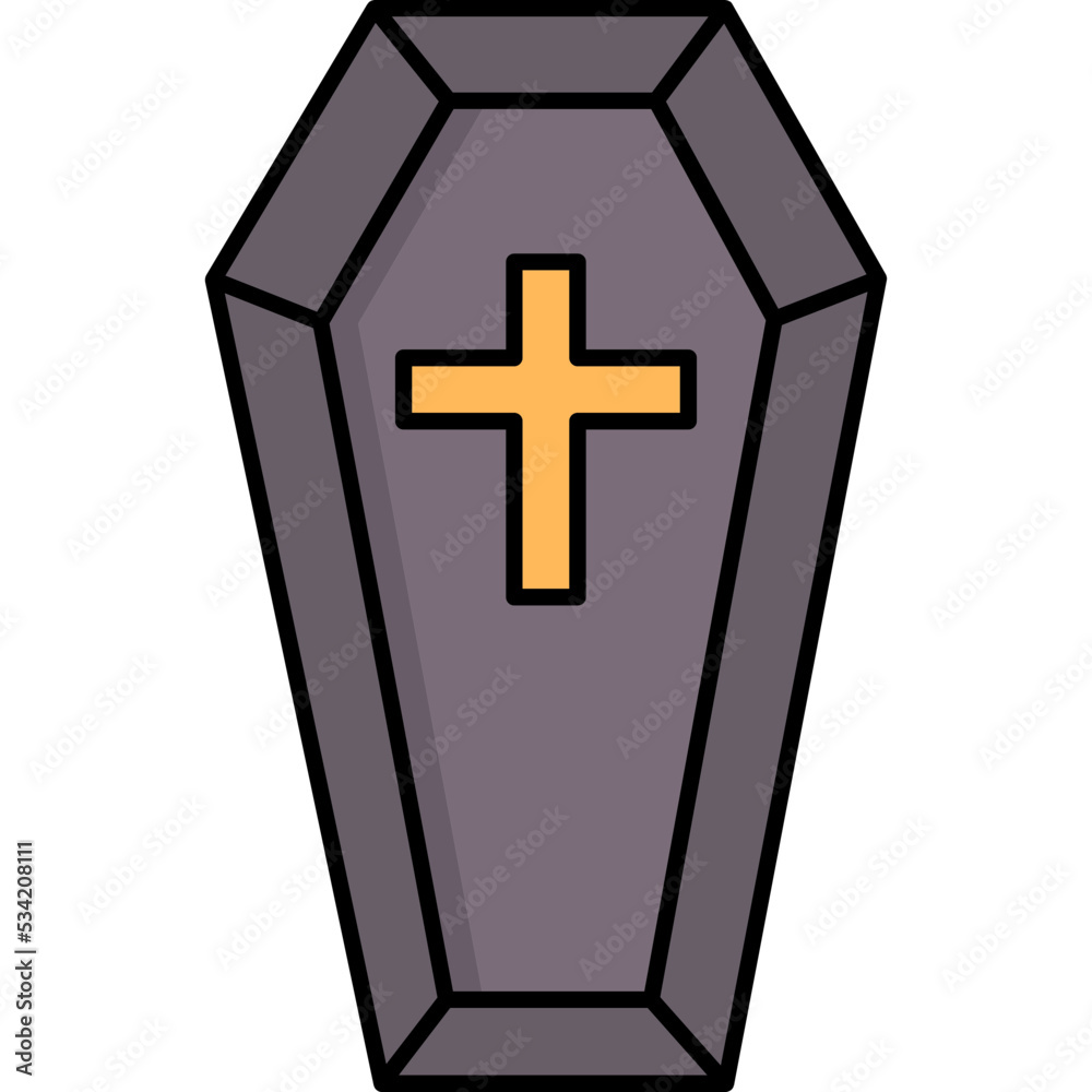 Obraz premium Coffin which can easily modify or edit 