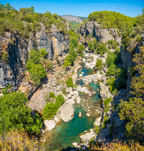 Koprulu Canyon National Park in Manavgat of Antalya. 