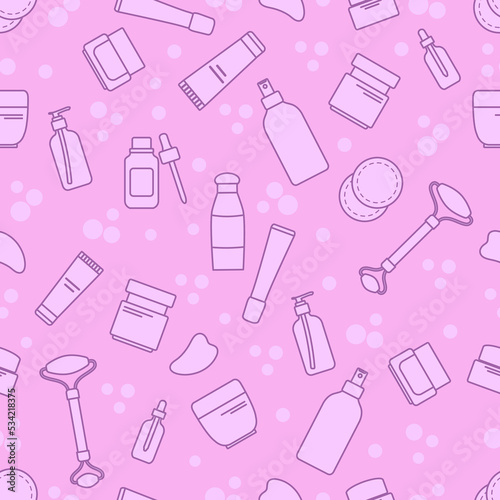 Pattern Beauty Routine Face Skin Care Cosmetics