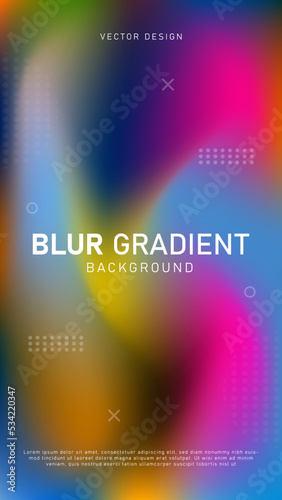 Abstract gradient fluid liquid cover template. Set of modern poster with vibrant graphic color, hologram, dot pattern. Minimal style design for flyer brochure, background, wallpaper, banner