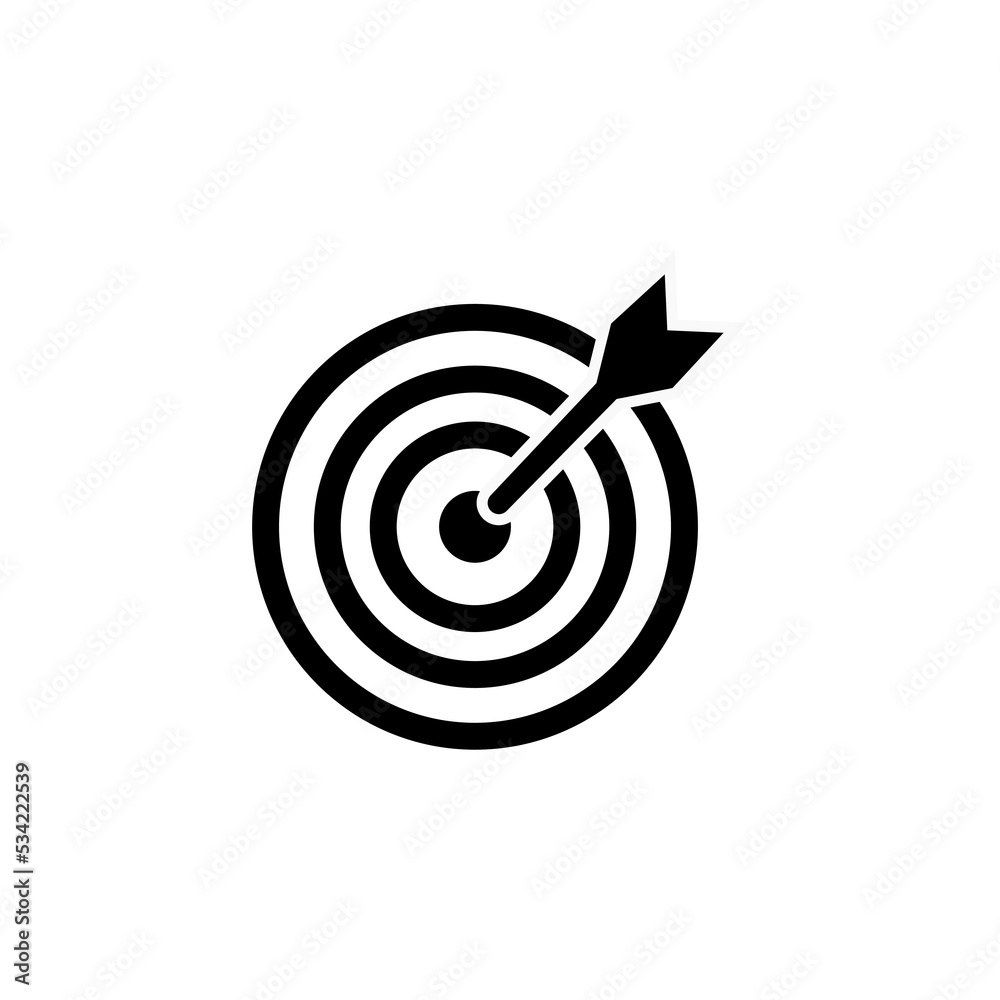 Target Icon vector. symbol for web site Computer and mobile vector Target Icon vector. symbol for web site Computer and mobile vector