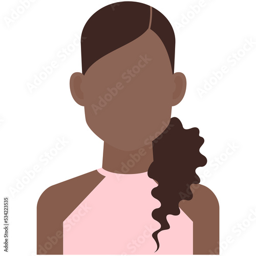 Hispanic young woman avatar icon vector isolated