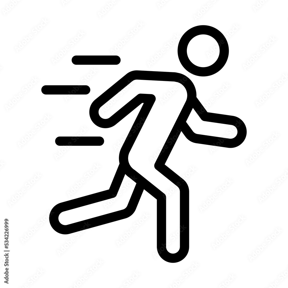 running line icon illustration vector graphic running line icon illustration vector graphic