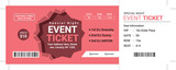Event Ticket Vector Template 99