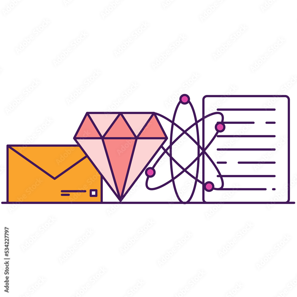 Personal learning, skill develop vector flat icon Personal learning, skill develop vector flat icon