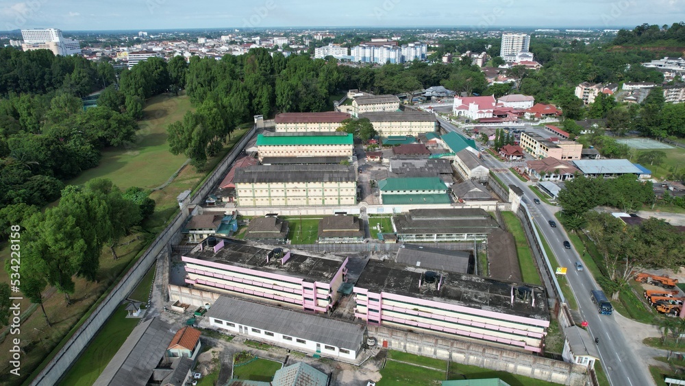 Taiping, Malaysia - September 24, 2022: The Landmark Buildings and Tourist Attractions of Taiping