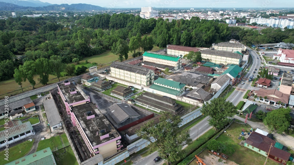 Taiping, Malaysia - September 24, 2022: The Landmark Buildings and Tourist Attractions of Taiping