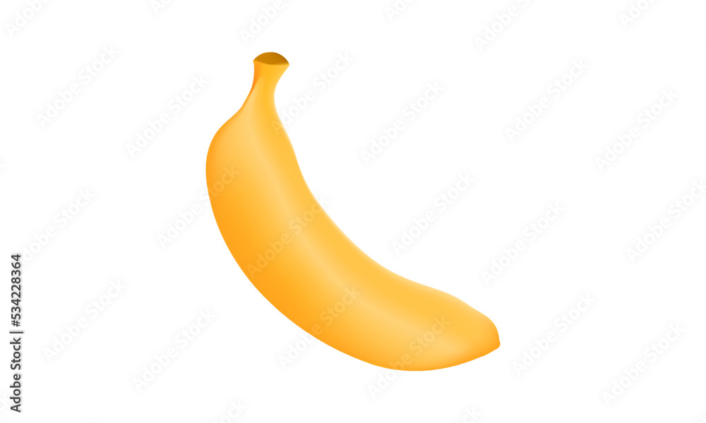 illustration of banana fruit with mesh technique on white background illustration of banana fruit with mesh technique on white background