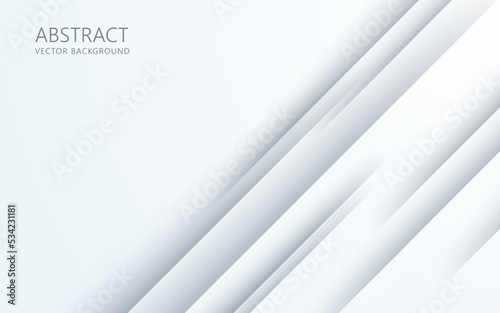 abstract modern white gray diagonal stripe with shadow and light background. eps10 vector