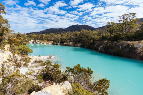 Little Blue Lake in Tasmania Australia
