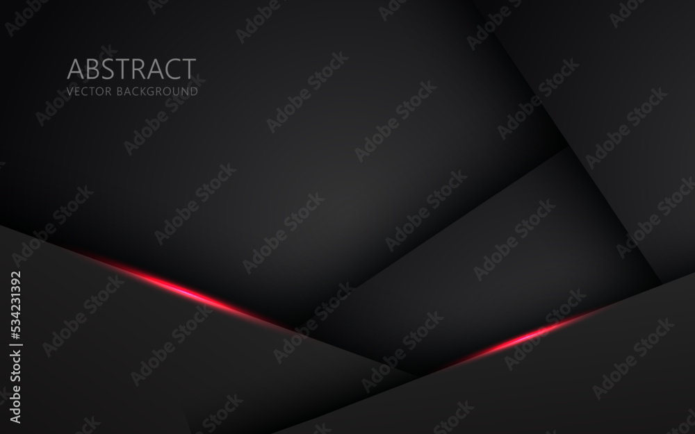 abstract light red black space frame layout design tech triangle concept gray texture background. eps10 vector