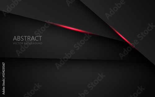abstract light red black space frame layout design tech triangle concept gray texture background. eps10 vector