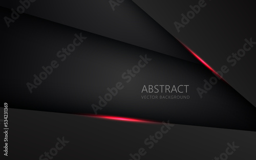 abstract light red black space frame layout design tech triangle concept gray texture background. eps10 vector