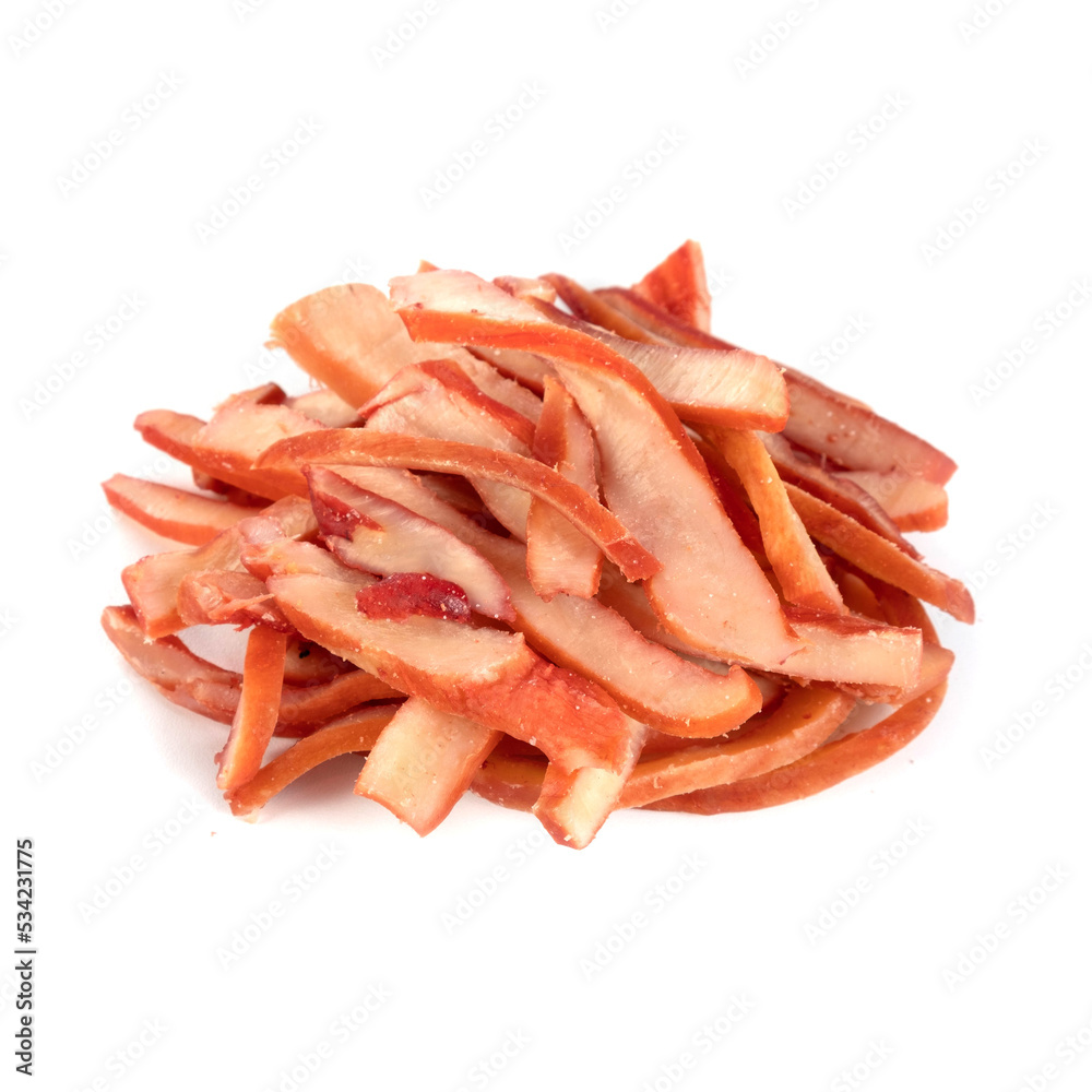dried squid isolated on white background dried squid isolated on white background
