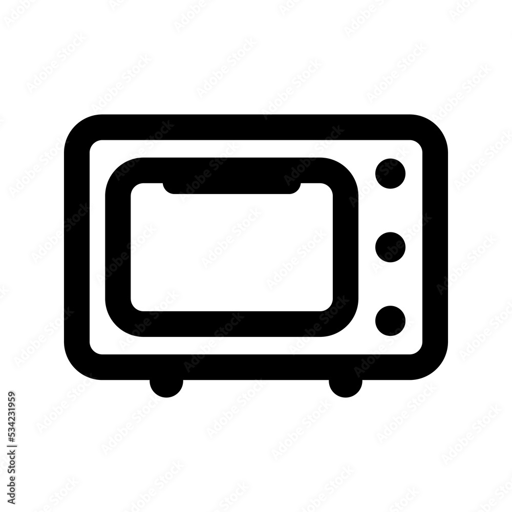oven icon, outline style, editable vector oven icon, outline style, editable vector