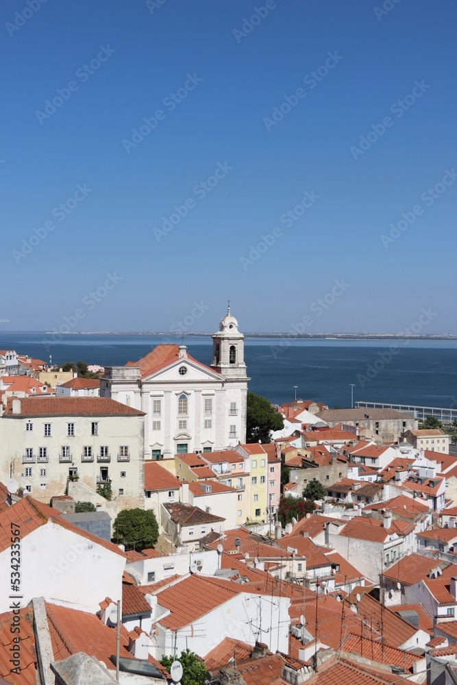 city old town in Lisbon 