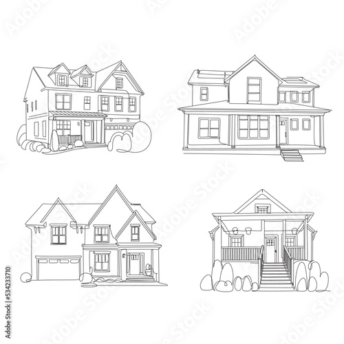 Illustration of a simple house isolated on a white background