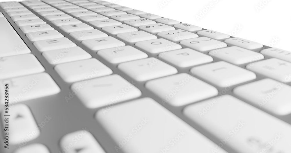 computer keyboard isolated on white computer keyboard isolated on white