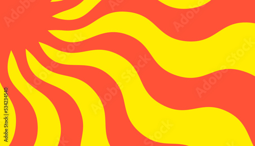 Sunbeam illustration, starburst geometric pattern