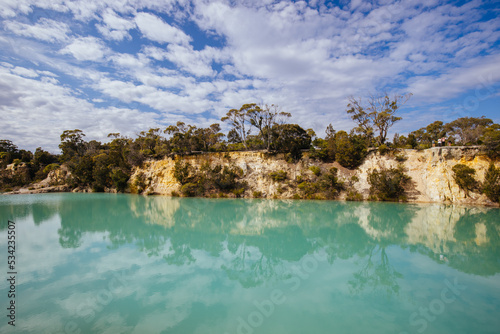 Little Blue Lake in Tasmania Australia