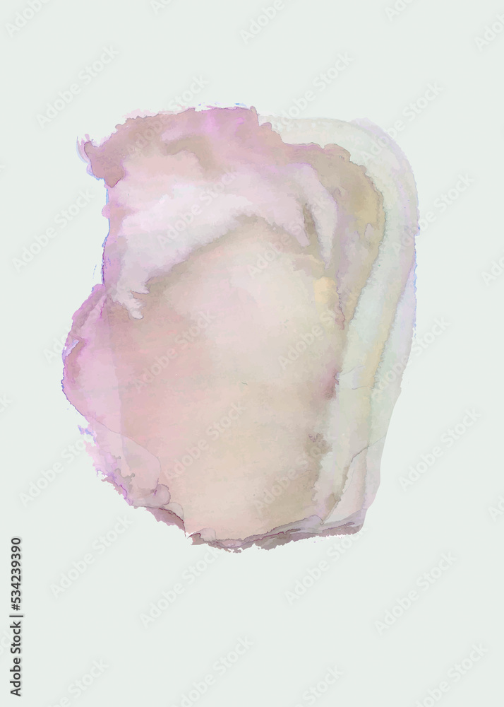Hand-drawn abstract water color picture 235