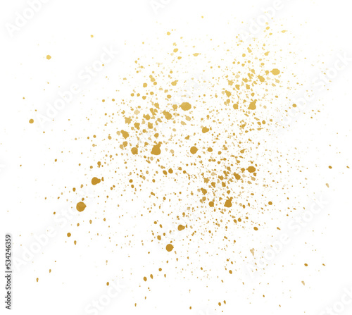 Gold Splatter Paint Splash