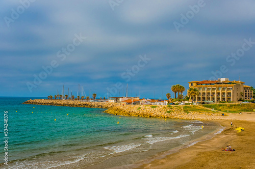 Scenic view of Sitges, Catalonia, Spain