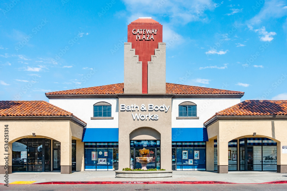 The Bath & Body works store at the Gateway Plaza strip mall in Vallejo