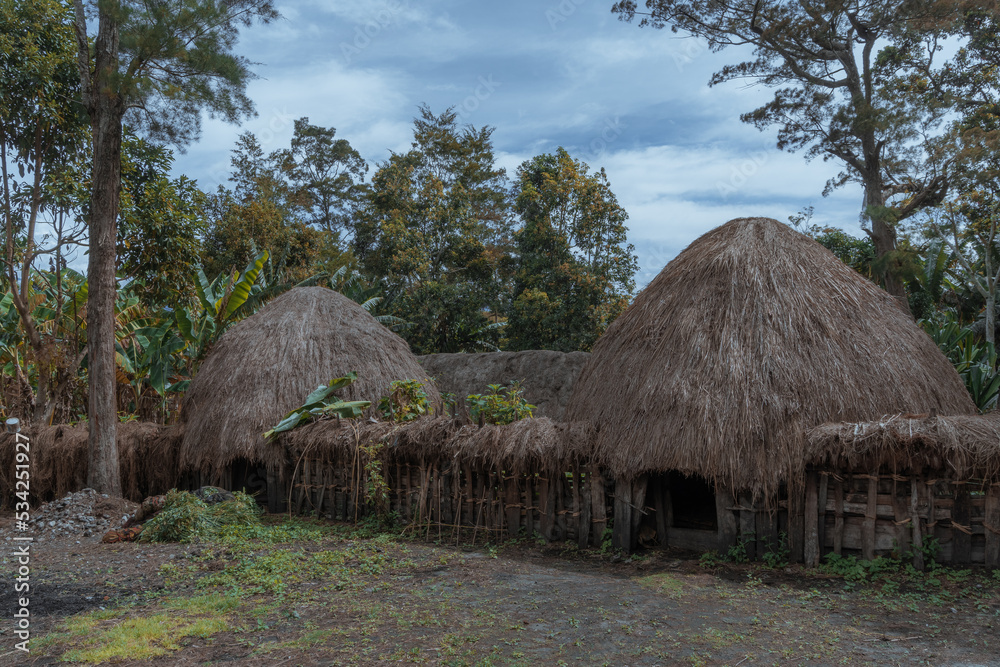 The Honai house is one of the typical Papuan houses, in the Baliem valley, Jayawijaya Regency, Papua. The Honai house is one of the typical Papuan houses, in the Baliem valley, Jayawijaya Regency, Papua.