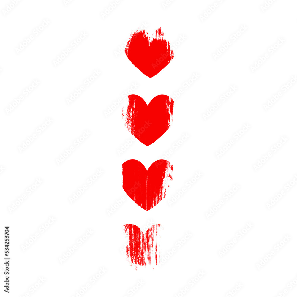Red Heart Brushstroke Red Heart Brushstroke